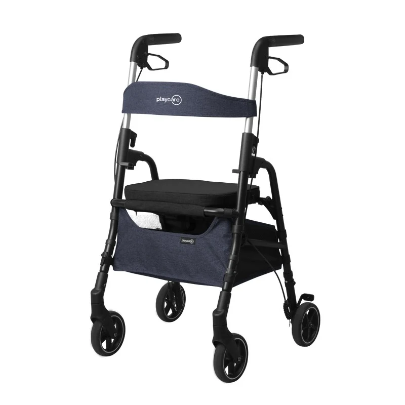 W4 Rollator / Einkaufstrolley - Blau