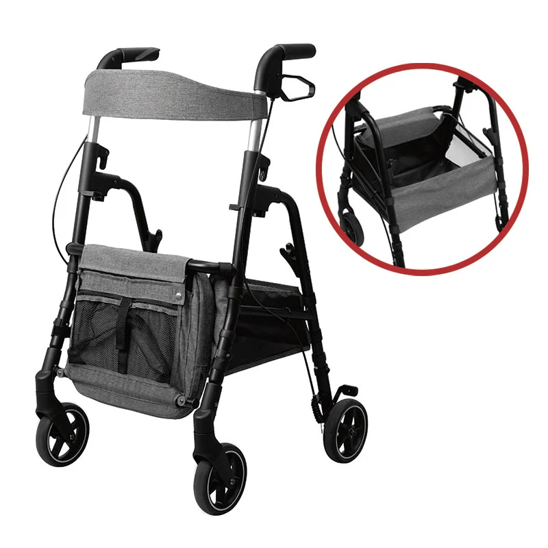 W4 Rollator / Einkaufstrolley - Blau