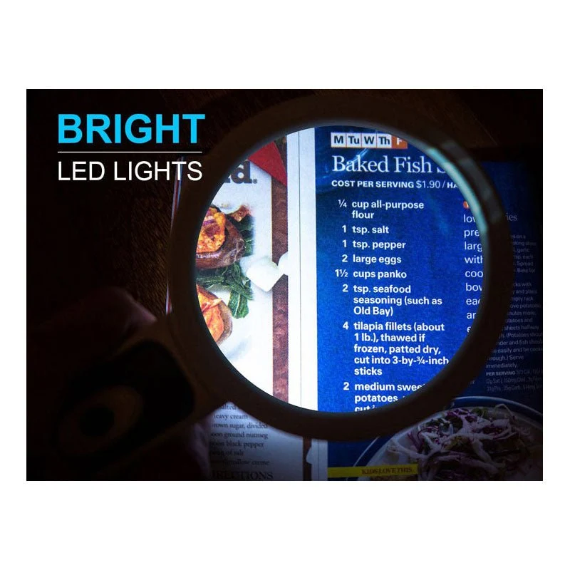 Leselupe mit LED-Licht - Verschiedene Größen