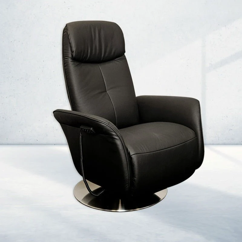 Himolla 7356 Ruhesessel - Schwarzes Leder