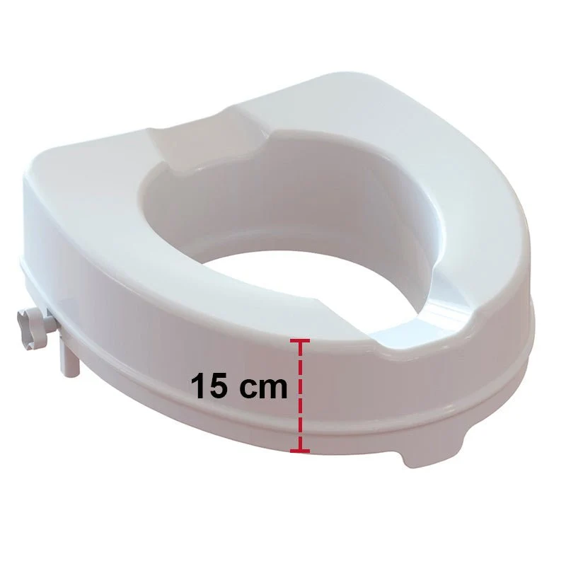 Toilettensitz-Erhöher ohne Deckel, 15 cm