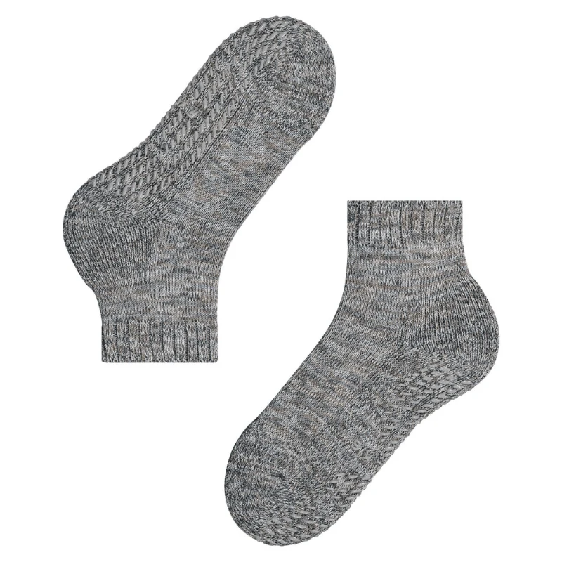 Rutschfeste Kuschelsocken - Hellgrau
