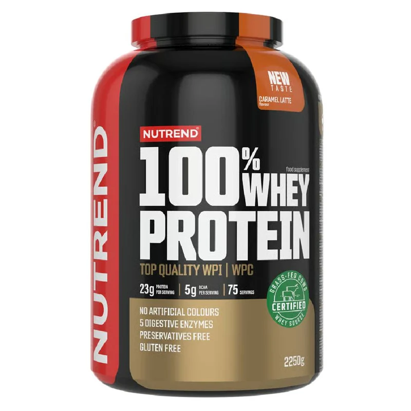 NUTREND 100% Whey Protein Caramel Latte 2250 g Whey Protein