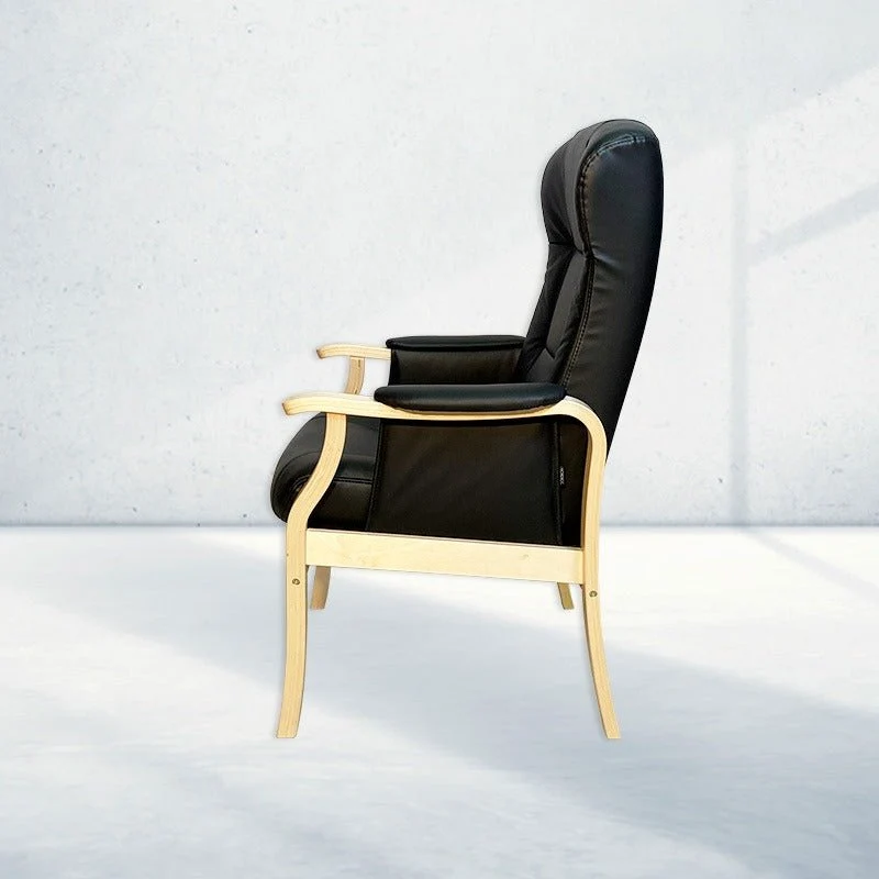 Sorø Plus Ruhesessel - Schwarzes Leder