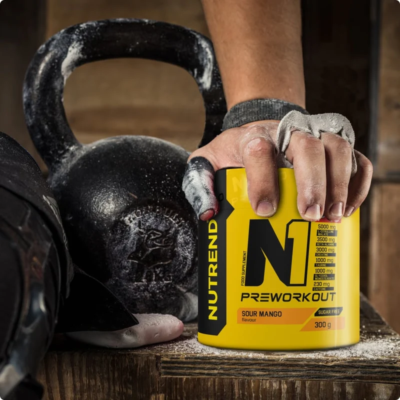 NUTREND N1 PRO PREWORKOUT GREEN LEMONADE SUGAR FREE 300G