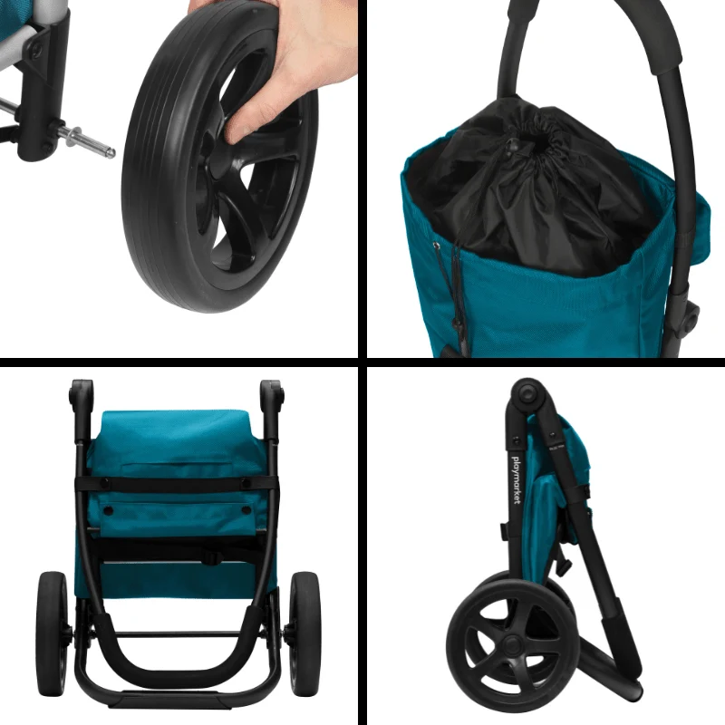 Go Two Compact Einkaufstrolley – Blau