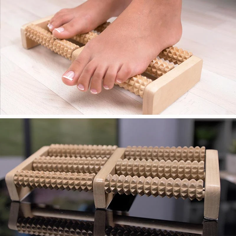 Fußmassagerolle aus Holz