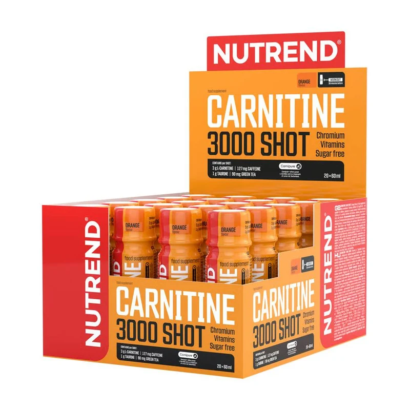 Nutrend Carnitine 3000 Shot Orange 60Ml - Pack Of 20