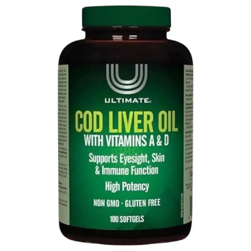 Ultimate Cod Liver Oil Softgel Capsules With Vitamin A