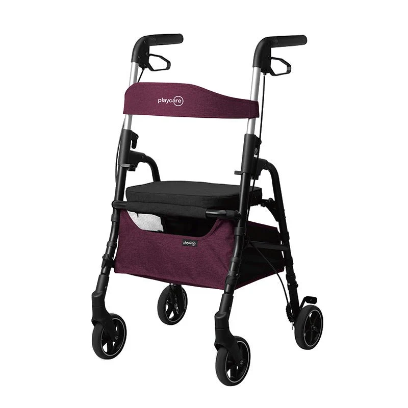 W4 Rollator / Einkaufstrolley - Bordeaux
