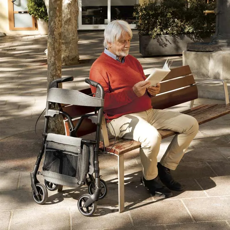 W4 Rollator / Einkaufswagen - Grau