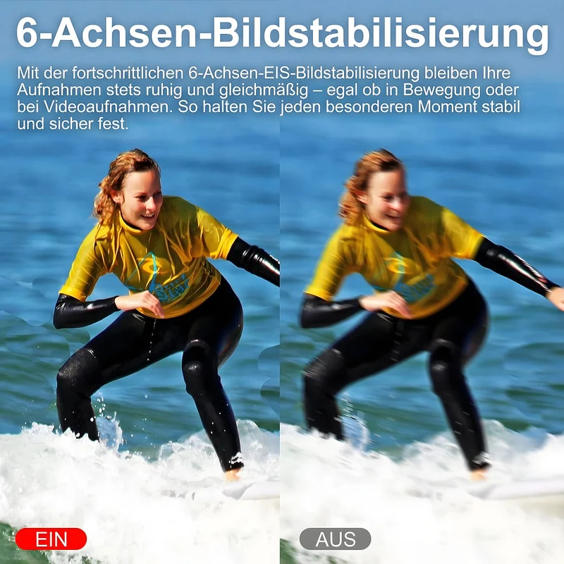 NL | 5K Action Camera 30MP mit WiFi / Wasserdicht bis 30 m mit Touchscreen / 170° Weitwinkel / 2.4G Fernbedienung & Zubehör-Kit