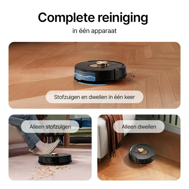 Robotstofzuiger W9 met dweilfunctie, 5.000PA en 150 minuten looptijd – schoonmaken was nog nooit zo eenvoudig