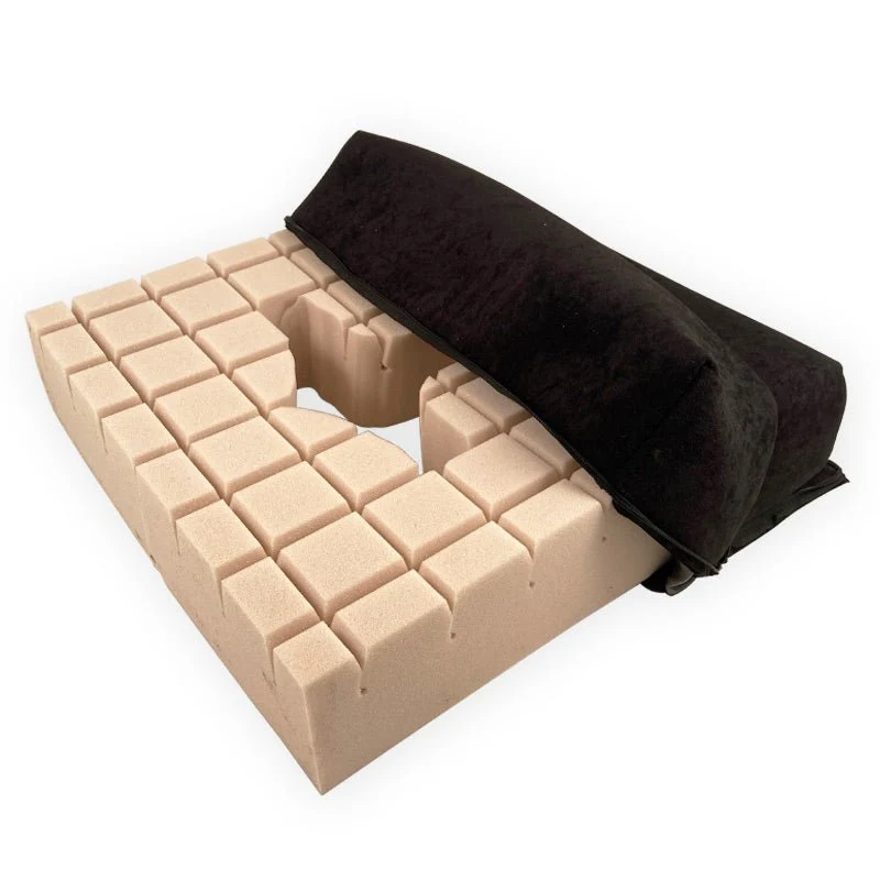 Druckentlastendes Sitzkissen m. Ausschnitt - 43x43x10 cm