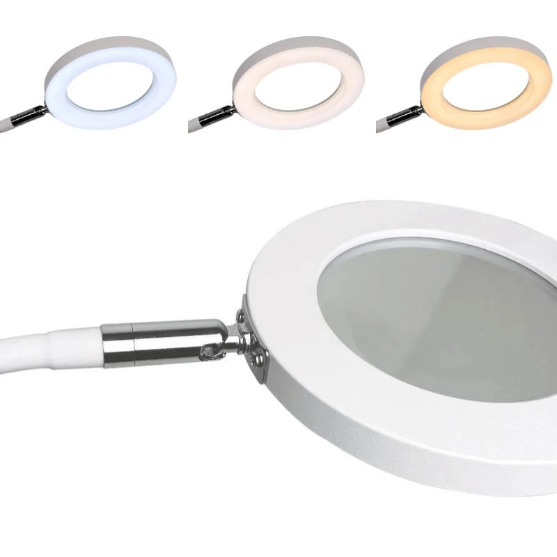 LED Lupenlampe für Boden und Tisch - 3x Vergrößerung