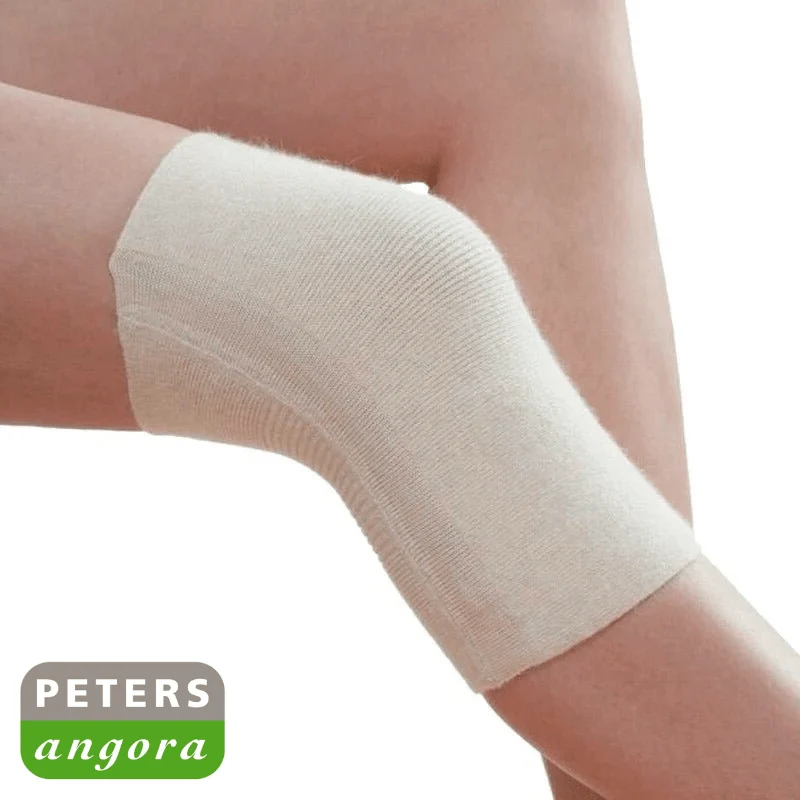 Knie- und Ellenbogenwärmer mit Angora
