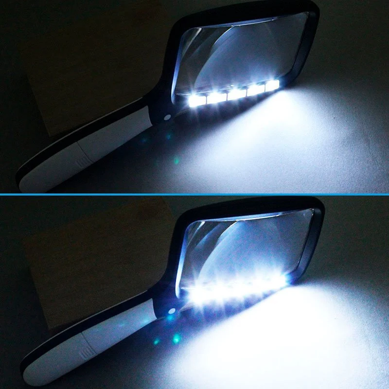 Leselupe mit LED-Licht - 3x Vergrößerung