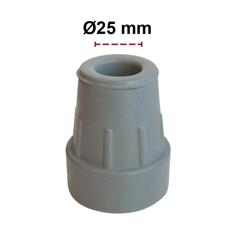 Gummifuß Ø25 mm – Grau