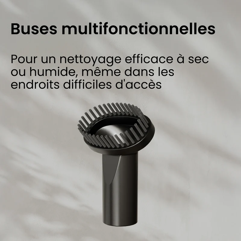 Aspirateur à main sans fil miwa avec forte puissance d'aspiration / Aspirateur sans sac pour les endroits difficiles d'accès / Autonomie jusqu'à 20 minutes