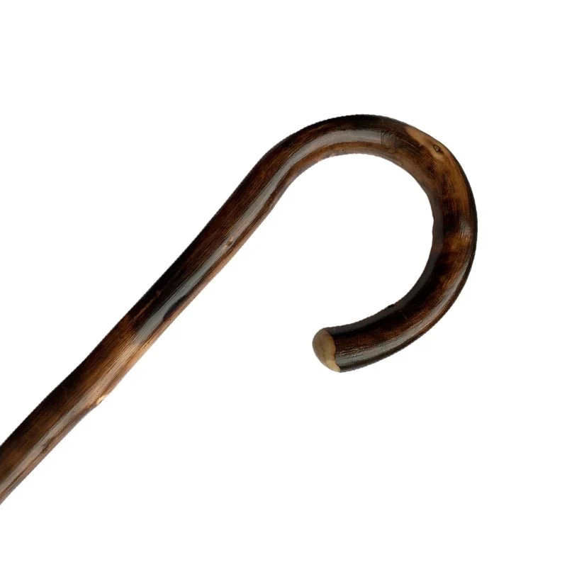 Gehstock aus Holz - Kastanienfarbe