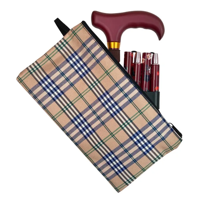 Zusammenklappbarer Stock – Dunkelrot