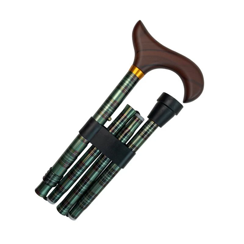 Zusammenklappbarer Stock - Schottenkaro