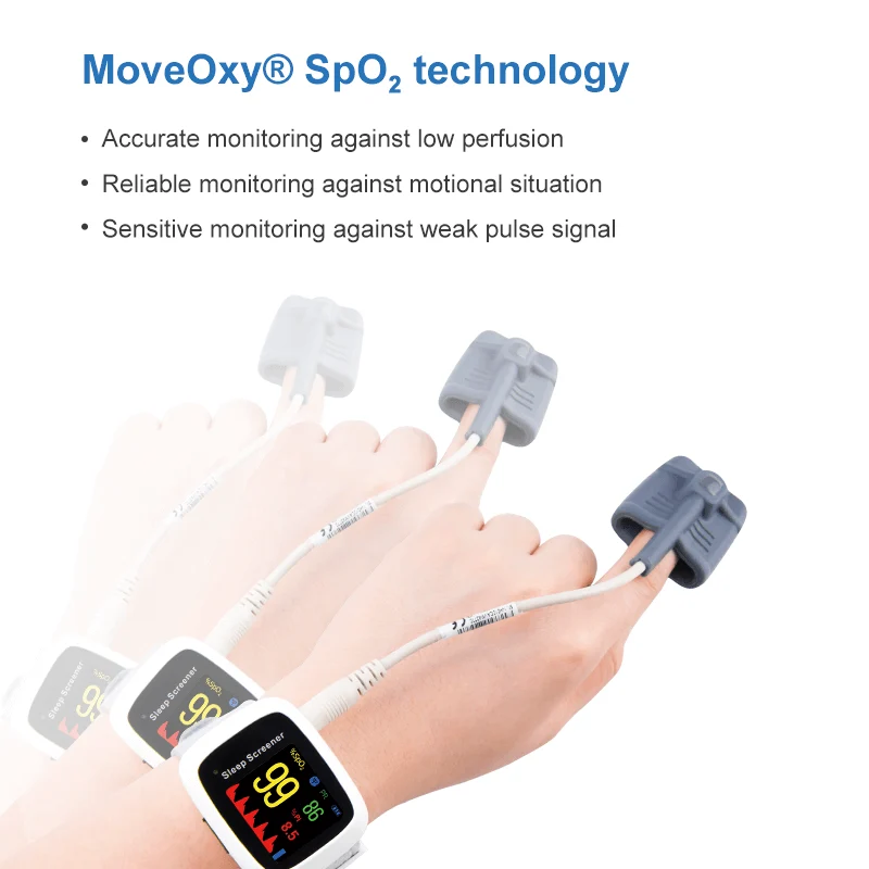 Lepu Digital Wearable Wrist Pulse Oximeter AP-10 Measure SpO2 Pulse Rate for Adults Android iPhone with Wireless Bluetooth Connection
