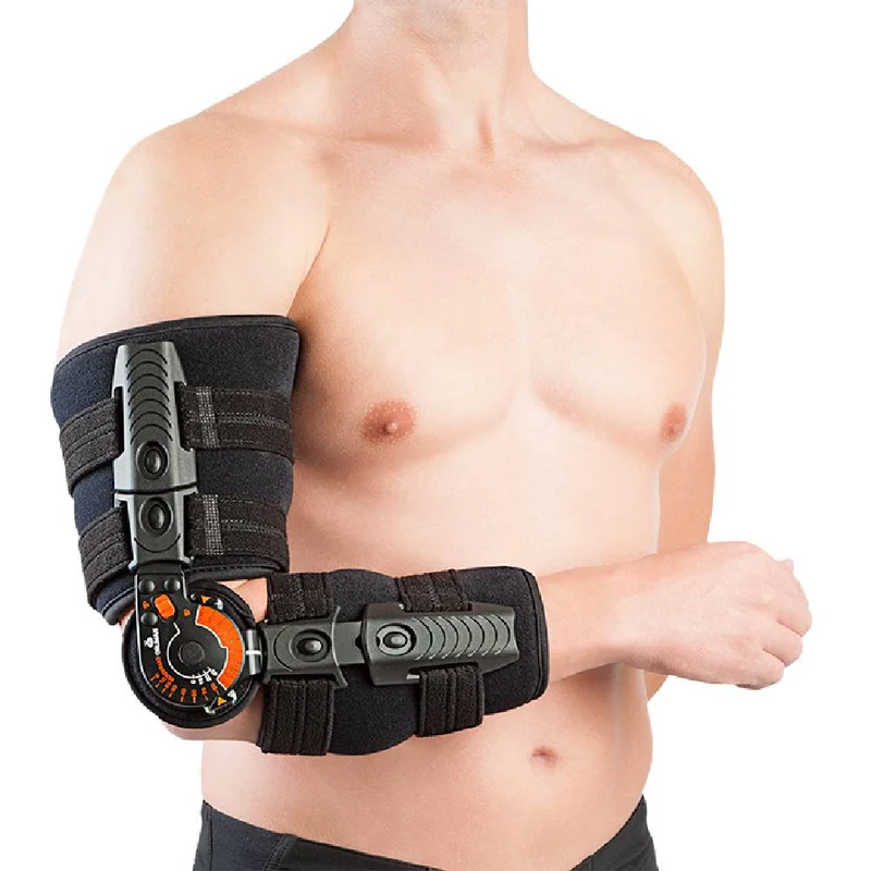 Orliman 94305D Elbowlution® Telescoping ROM Elbow Brace – Right Arm Adjustable Range of Motion Orthosis (Universal Size)