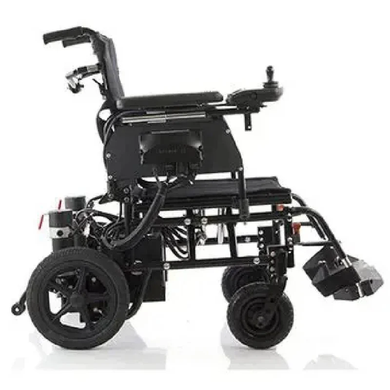 Comfort Traveller LY-EB103-S-A01 18-Inch Foldable Electric Wheelchair, Steel Frame – Black