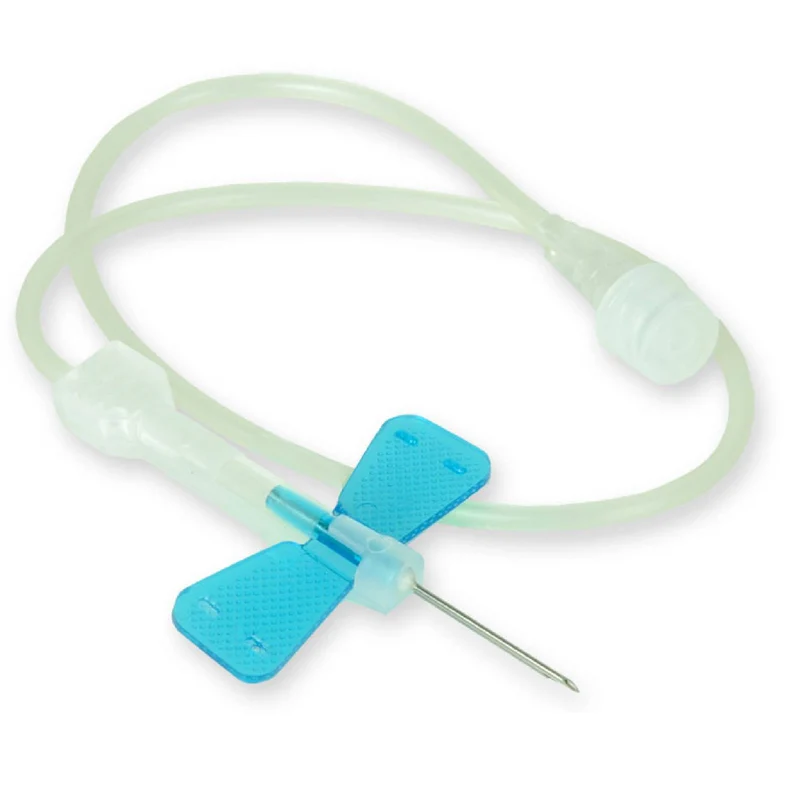 Scalp Vein Set 23G Butterfly Needle – Sterile Disposable IV Infusion Set, Blue, 10 Pieces