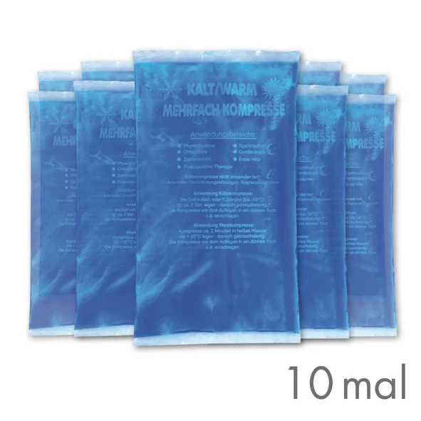 KK Kalt-Warm-Kompressen 10 Stück 16x 9 cm Linderung bei Schmerzen und Entzündungen Mikrowellengeeignet