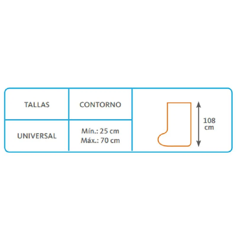 Orliman OSL4480 Adult Long Leg Plaster Cover – Waterproof Cast & Orthosis Protector (Universal Size)