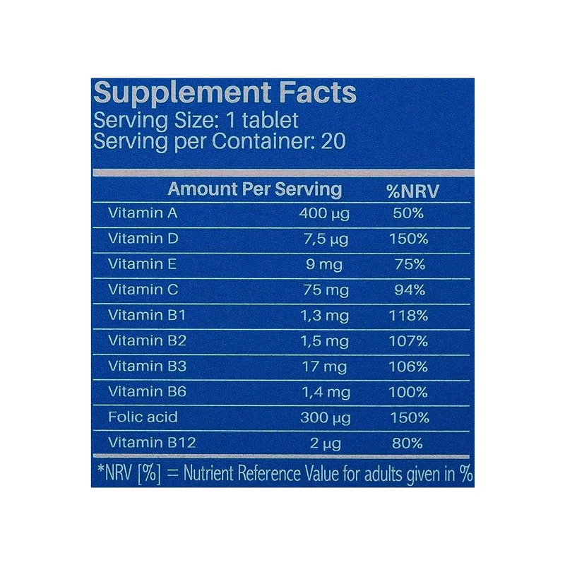 Sunshine Nutrition Multivitamin Effervescent 20 Tablets