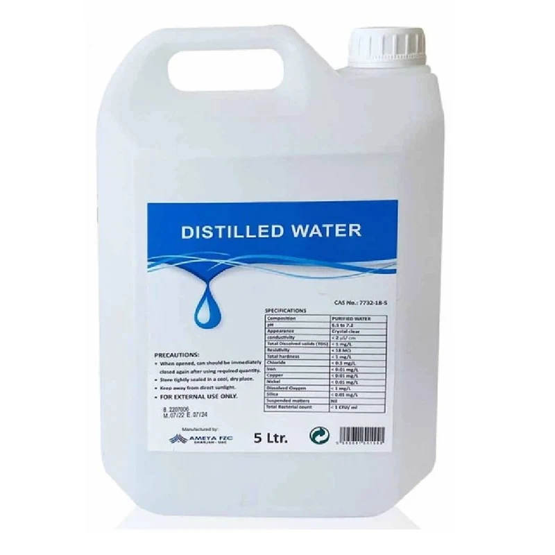 Distilled Water – 5 Litre | Pure, Mineral-Free Water for Medical, Industrial & Household Use