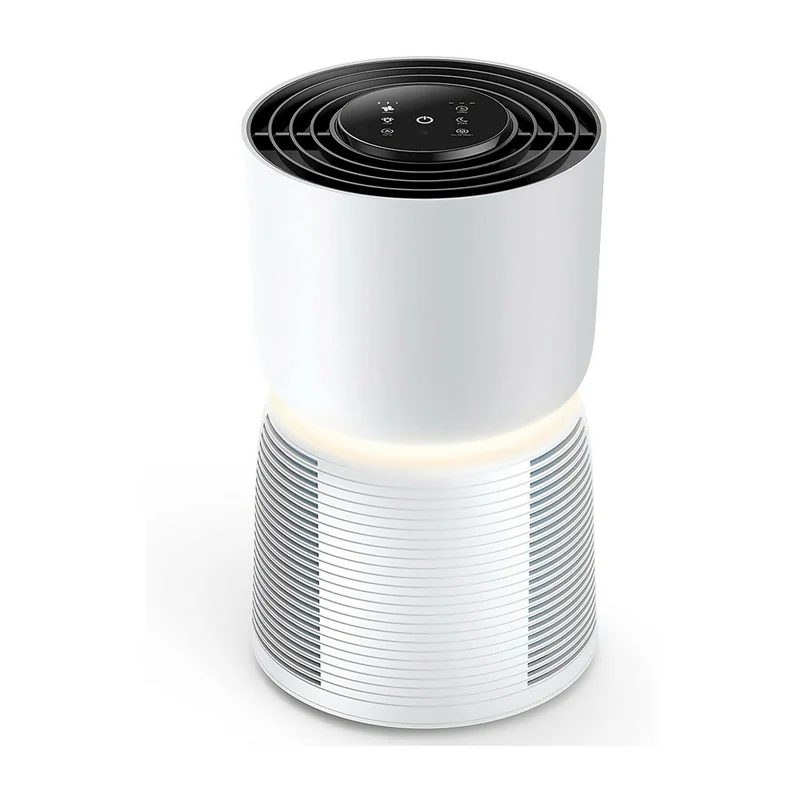 Luftreiniger mit 6-Stufen-HEPA-Filterung / Leiser Betrieb / Intelligenter Auto-Modus / Ozonfreie Luftqualität / 360° Luftzirkulation / Anpassbarer Timer / Filteraustausch-Erinnerung