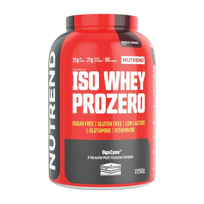 NUTREND ISO WHEY PROZERO 2250G CHOCOLATE BROWNIES