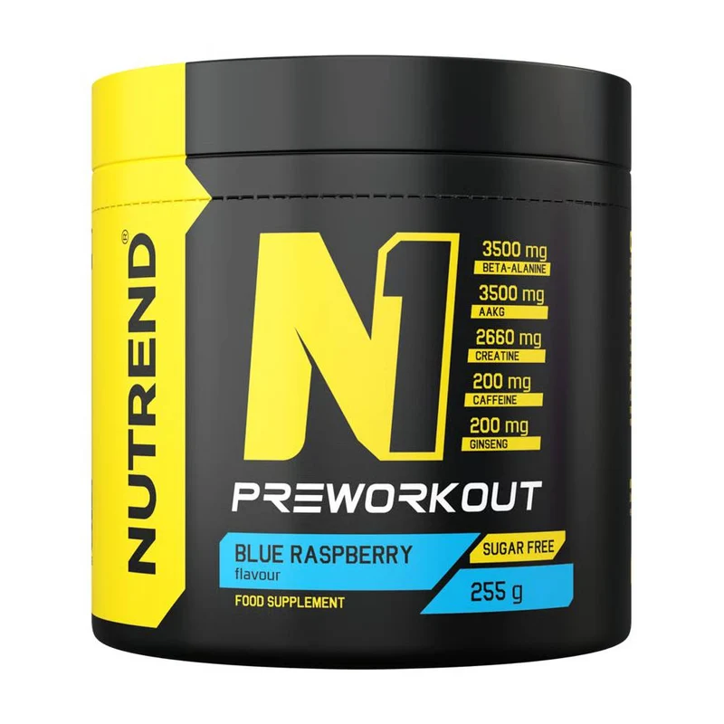 NUTREND N1 Pre-workout 255G BLUE RASPBERRY