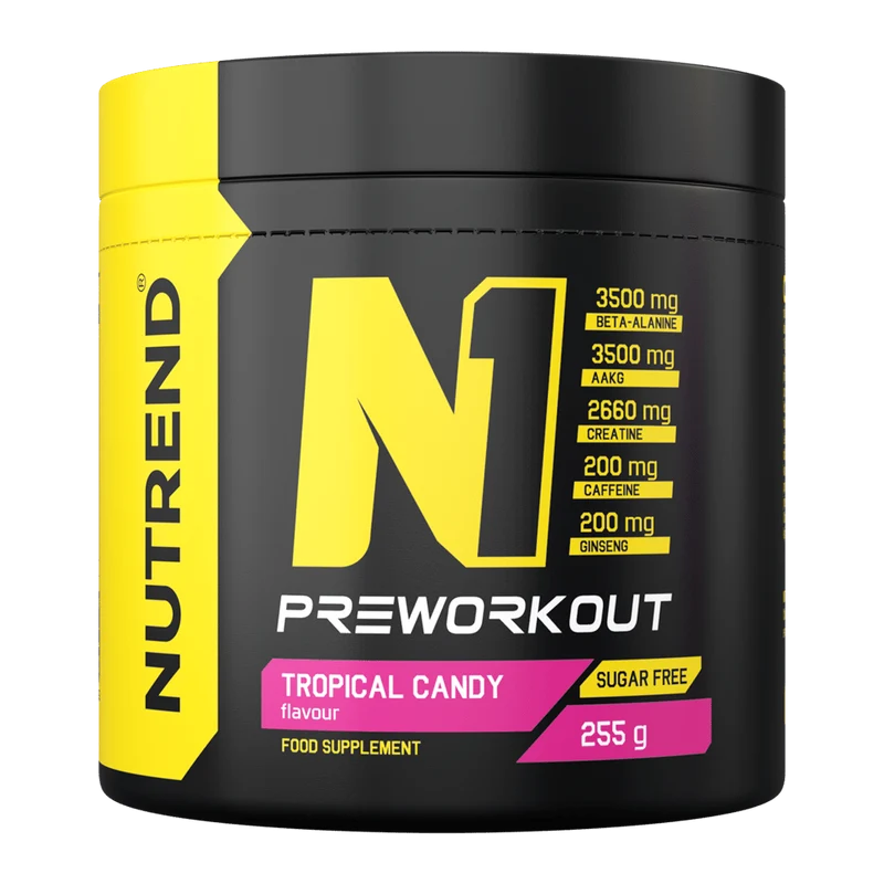NUTREND N1 Pre-workout 255G TROPICAL CANDY