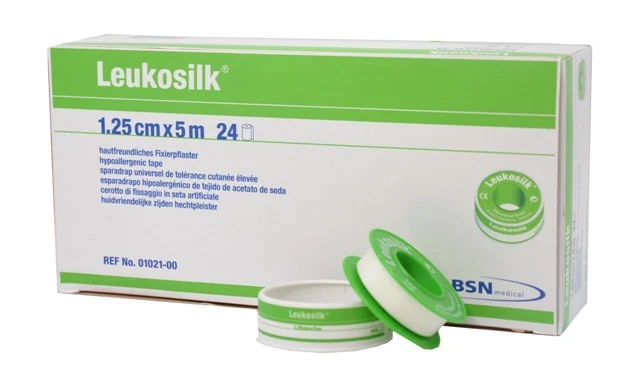 Leukosilk® | Fixierpflaster | Weiß | 1,25 cm x 5 m Rolle
