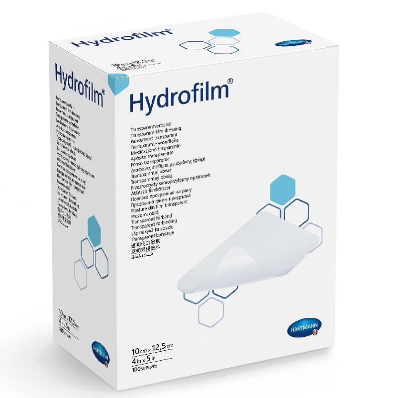 Hydrofilm Transparent Film Dressing, 10 cm x 12.5 cm, 100 Pieces