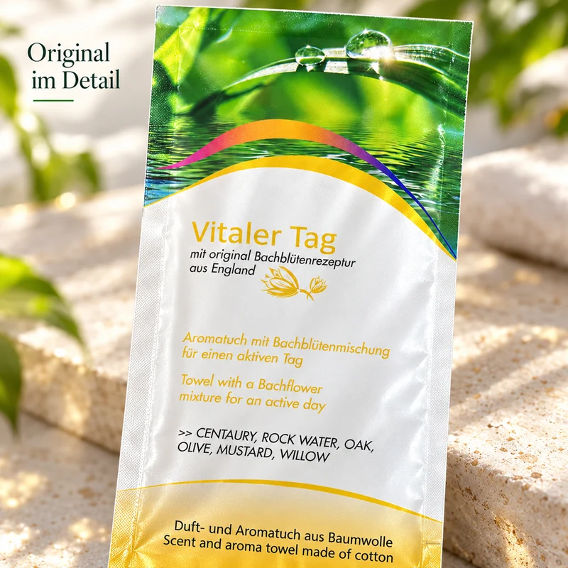 Aromatuch aus Baumwolle Vitaler Tag