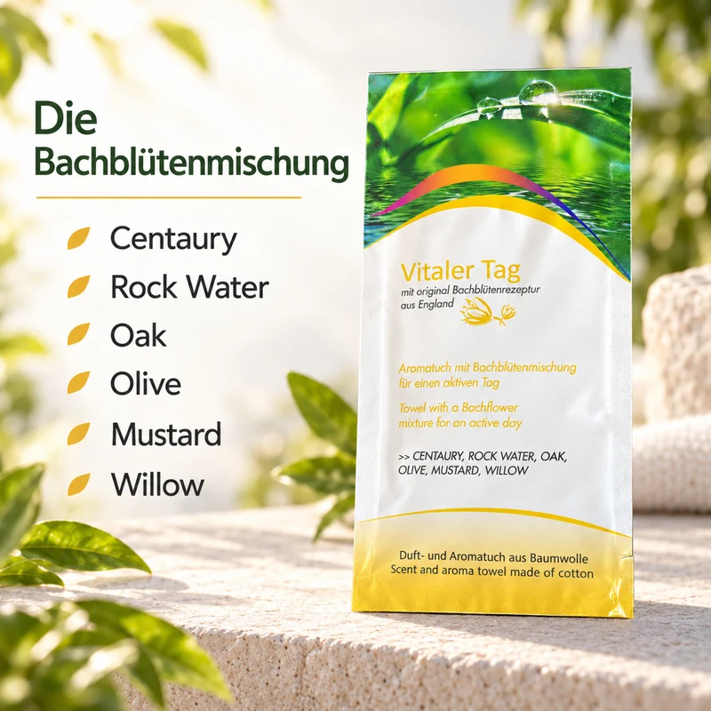 Aromatuch aus Baumwolle Vitaler Tag