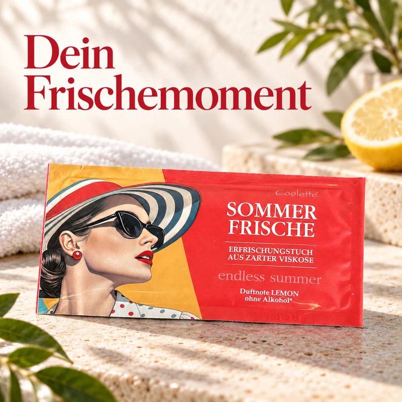 Erfrischungstuch Sommerfrische - lemonfresh aus Vlies