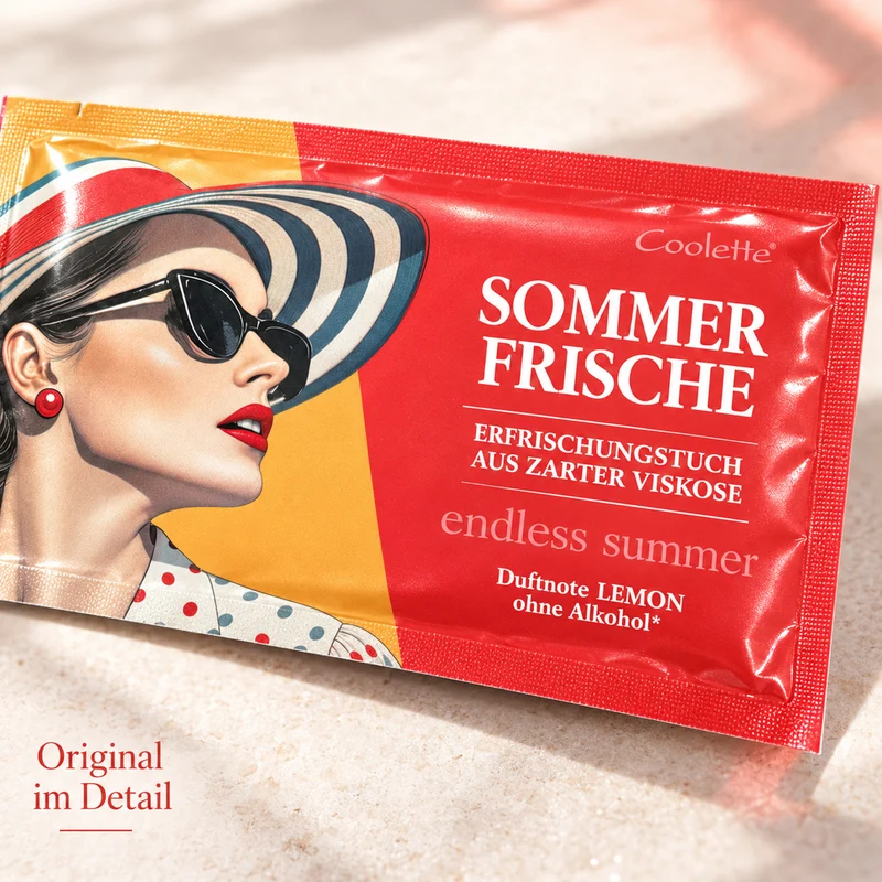 Erfrischungstuch Sommerfrische - lemonfresh aus Vlies