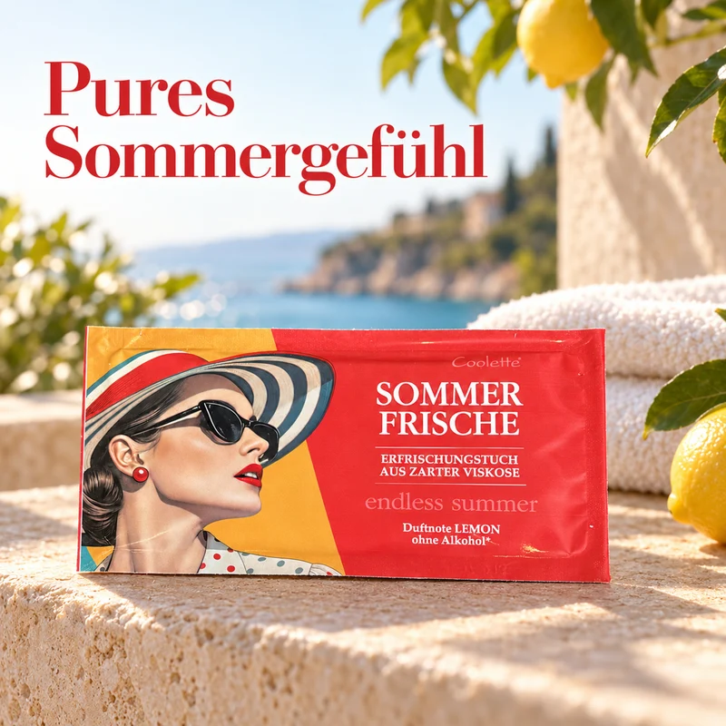 Erfrischungstuch Sommerfrische - lemonfresh aus Vlies
