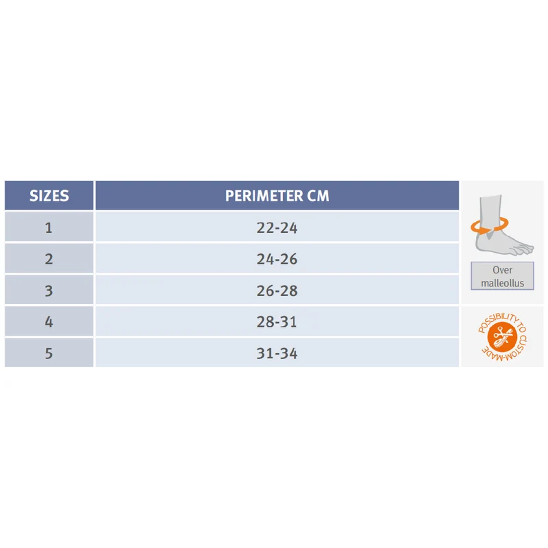 Orliman Ankle Support With Zip Fastener