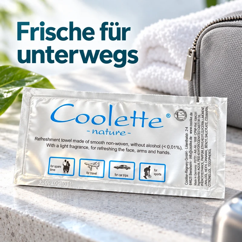 Erfrischungstuch Coolette® nature aus Vlies