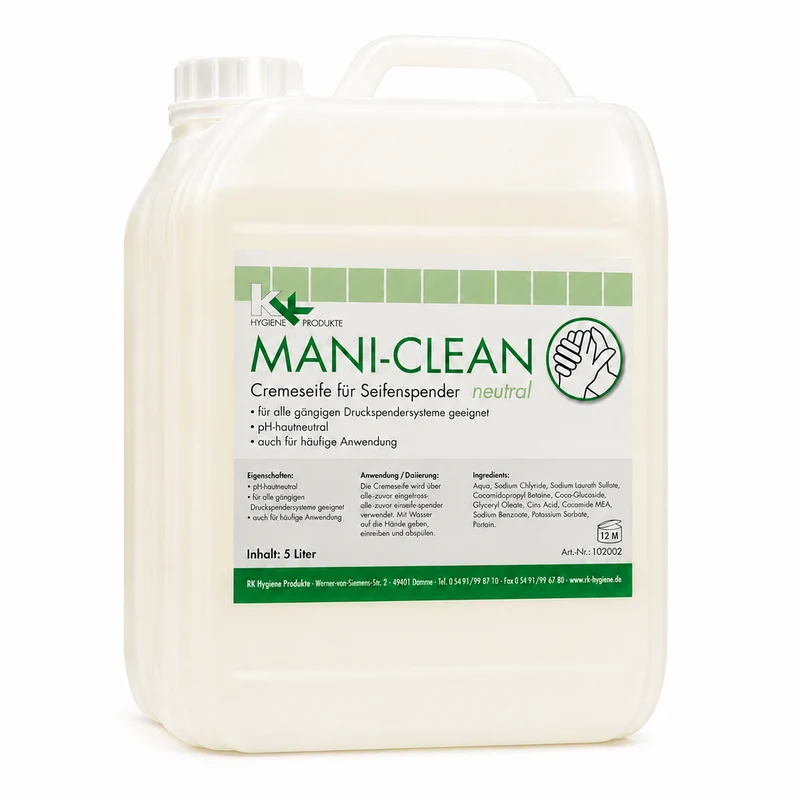 KK Mani-Clean neutral Seife | Cremeseife | 5 Liter Kanister