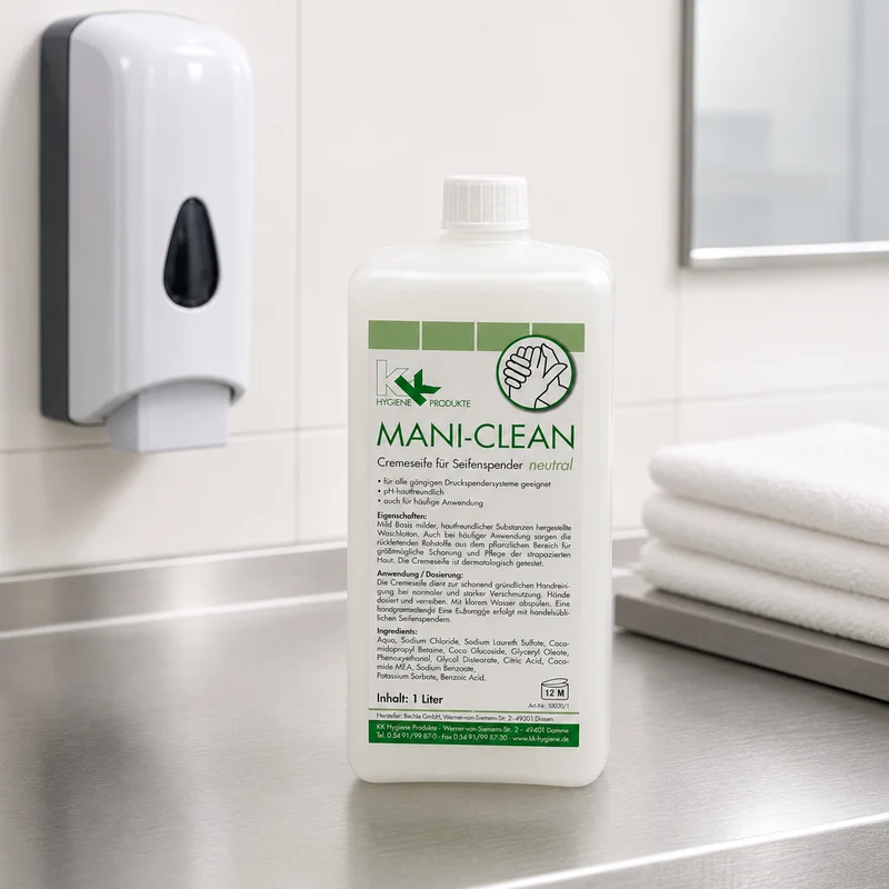 KK Mani-Clean Neutral Seife | Cremeseife | 1 Liter Euroflasche