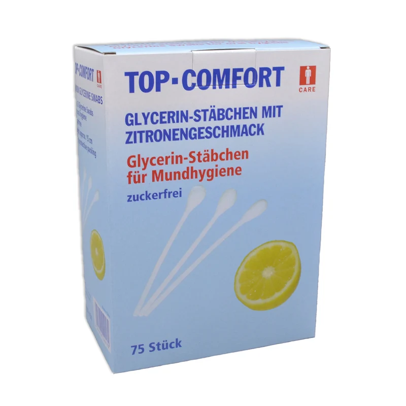 Mundpflegestäbchen Lemon zuckerfrei 15 cm 75 Stück/Packung